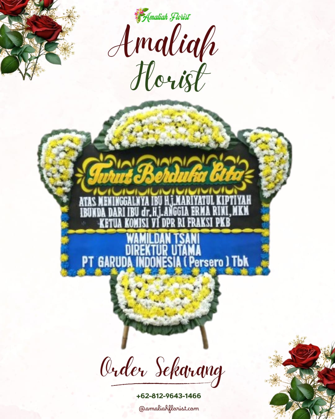 Papan Bunga Duka Serang